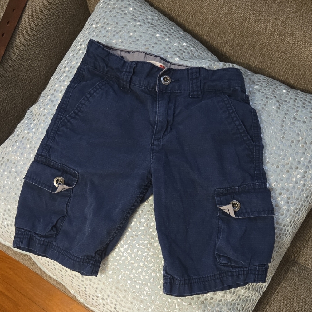 Boy's Levi's Dark Blue Cargo Shorts Sz 5